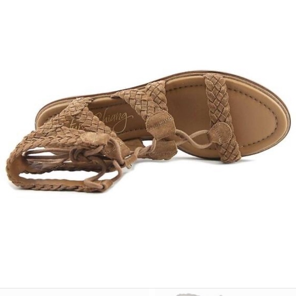 Arturo Chiang Suede Lace Up Sandals - Picture 4 of 8